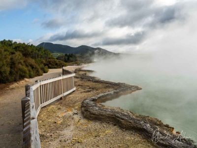 Artist Palette in Champagne Pool Wai-O-Tapu, in geothermal Rotorua region in New Zealand