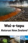 Vivid colours and craters at Wai-O-Tapu