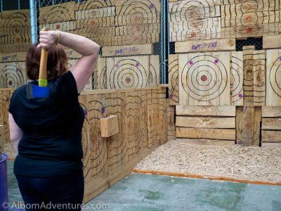 Axe throwing - Auckland session at Sweet Axe in New Zealand