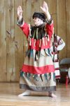 Dancer in cultural performance at the Alaska Native Heritage Center in Anchorage