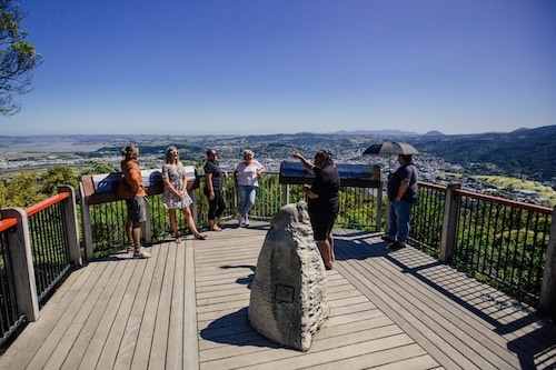 The viewing platform at the summit of Mt Parihaka is on the best things to do in Whangarei 