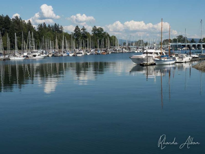 Vancouver Itinerary: Enjoying an Exquisite Canadian City 2 Boats docked at a marina in Stanley Park in Vancouver Canada