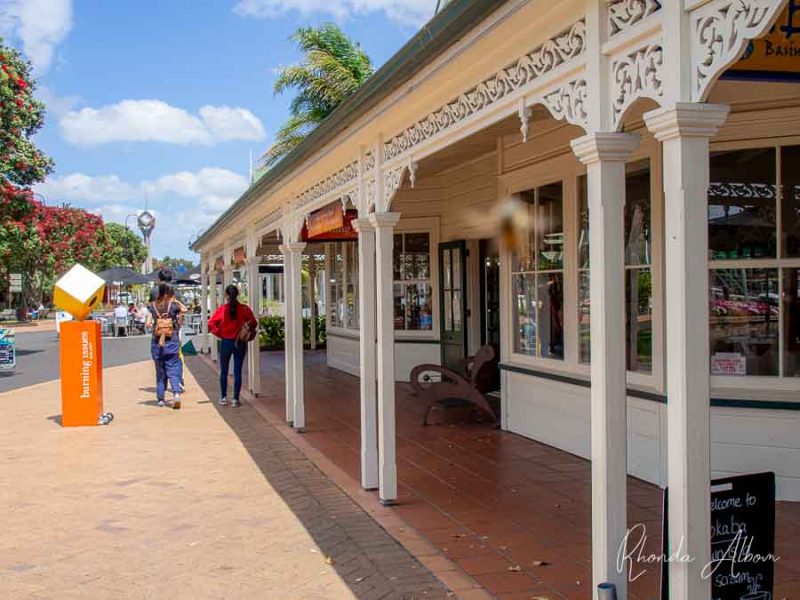 People walking down the street in Whangarei town centre