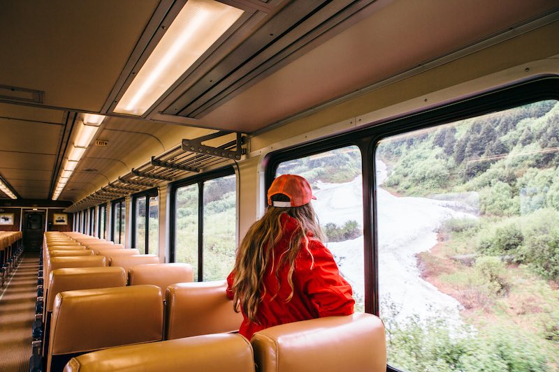 Alaska Train from Denali to Anchorage: Is Goldstar Worth the Extra Cost? 13 Interior cabin of Adventure class on Denali Star rail journey in Alaska