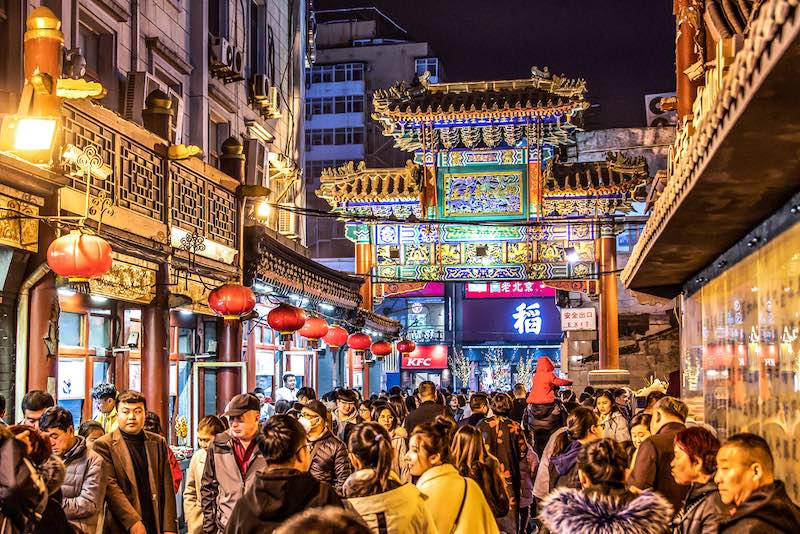 Beijing Street Food from Spiders to Snakes on Wangfujing Snack Street 2 Wangfujing Snack Street Depositphotos 384011016 S copy