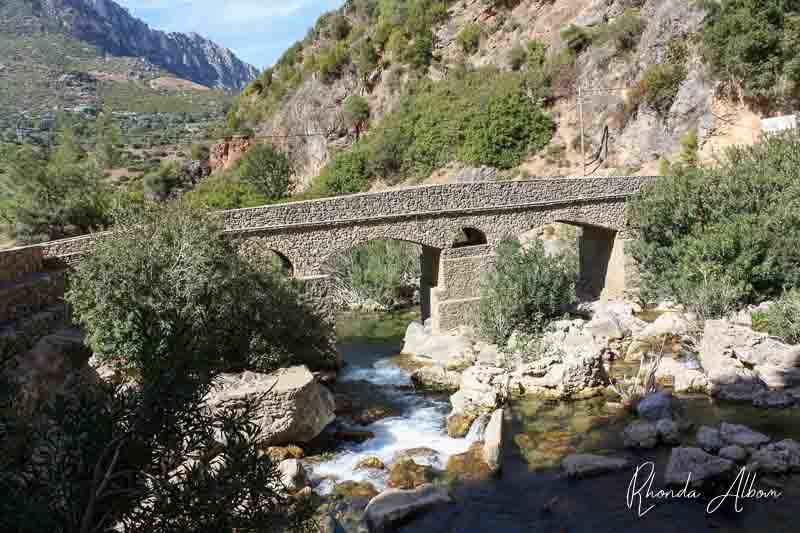 bridge passing over a stream