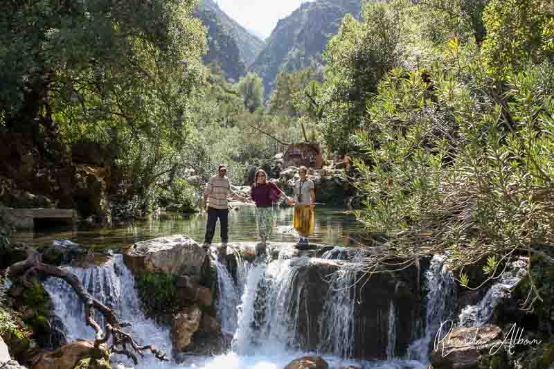 traversing a waterfall