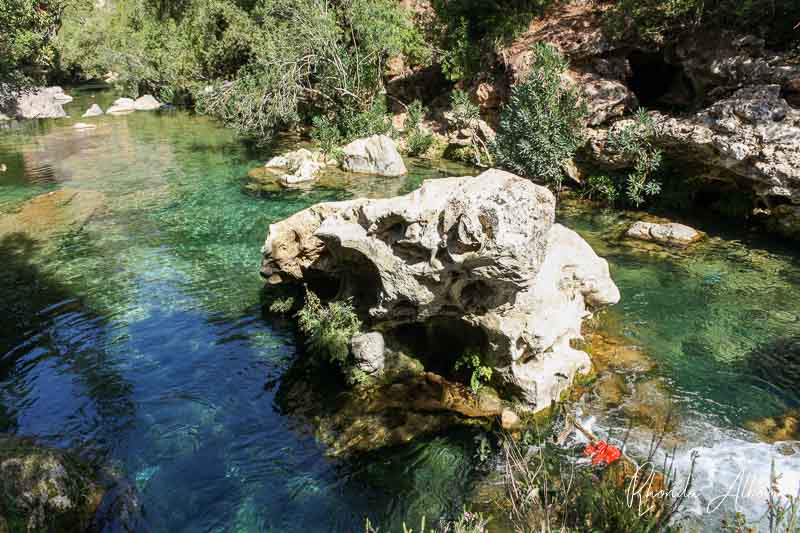 blue green pool in Morocco