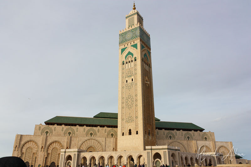 Worlds second tallest minaret on the Mosque of Hassan II
