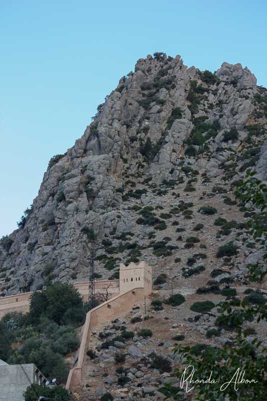 city wall in the Rif mountains