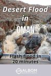A desert flood in Oman