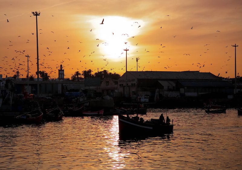 Sunset in Casablanca