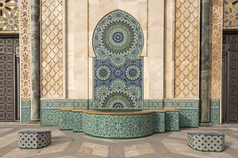 Inside the Mosque of Hassan II