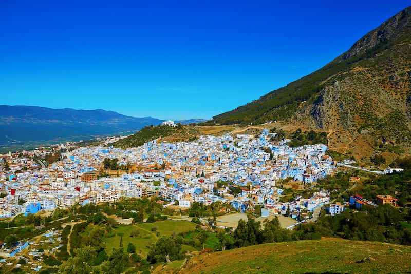 Discovering the Secrets of Chefchaouen Blue City of Morocco 22 Overlooking Chechaouen blue city of Morocco