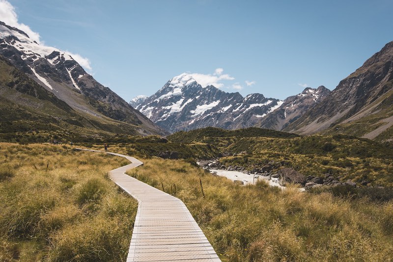 Christchurch to Queenstown Road Trip: Our Favourite Stops 11 Boardwalk section of the Hooker Valley Track