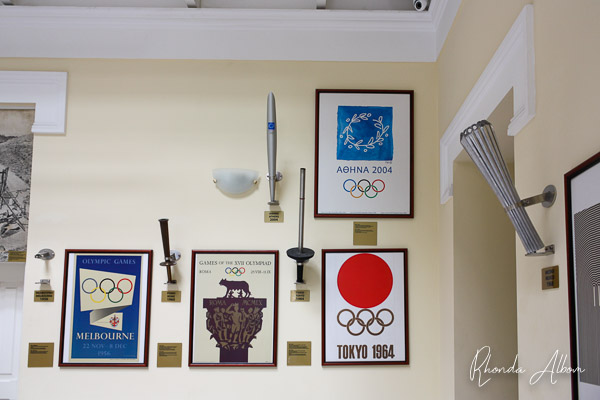 Olympic Torches display in Greece