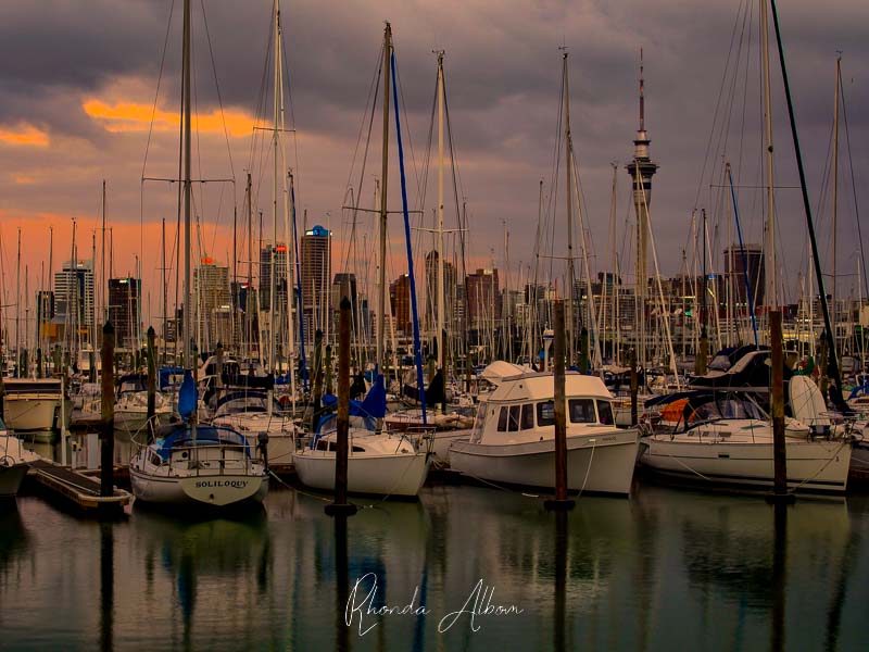 Westhaven Marina sunset is one of the most beautiful places in Auckland