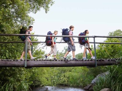 Backpacking on one of many small group adventures