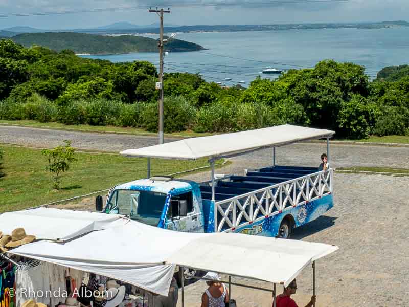 Our trolley at one of the stops.