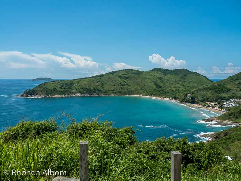 We are overlooking Praia Brava, one of the many things to do in Buzios Brazil