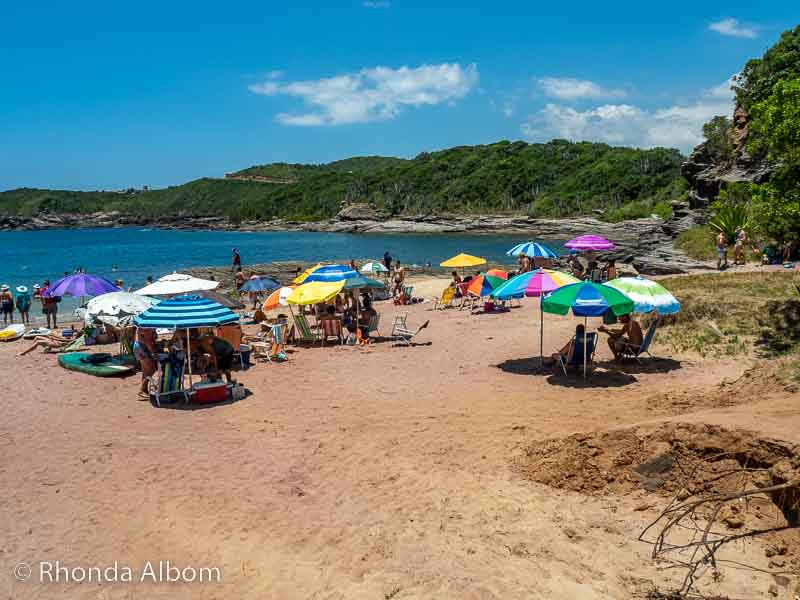 Praia do Forno, one of the beaches we went to in Buzios