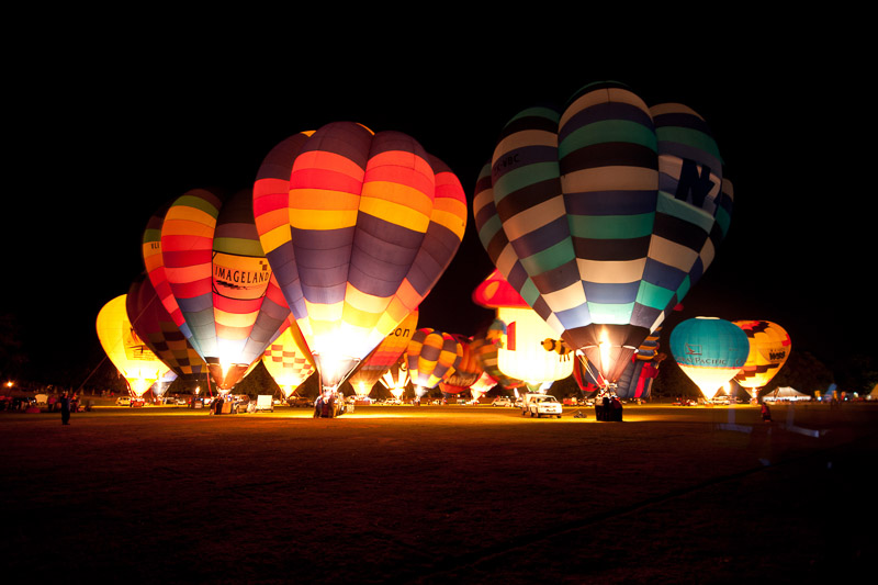 alloons over Waikato Nightglow event on March 27, 2010 in Hamilton, New Zealand.