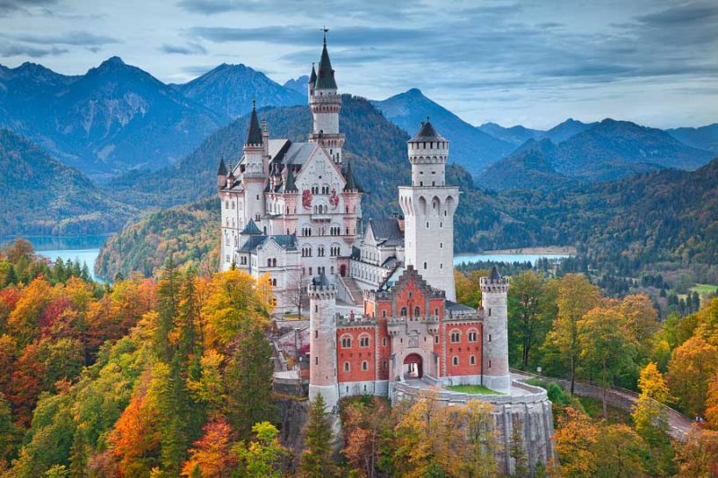 13 Fairytale Castles in Europe: Exploring Enchanting Realms 5 Neuschwanstein Castle seen on one of the day trips from Munich
