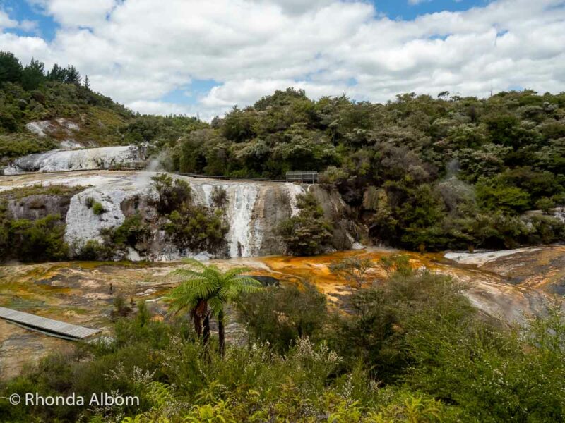 Orakei Korako geothermal valley and cave is one of many unique things to do in New Zealand.