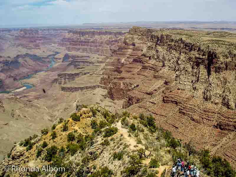 Looking out over the Grand Canyon, one of the most popular day trips from Vegas