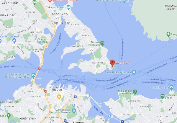 Discover North Head Auckland: Tunnels, Guns, and City Views 2 Map of North Head historic reserve