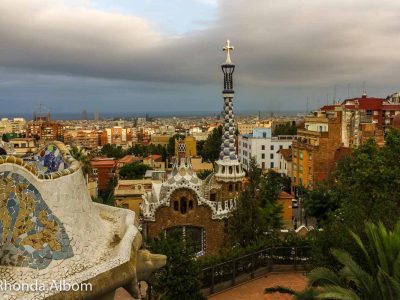 Enjoy a view of the city from Park Guell by Guidi is one of the best free things to do in Barcelona