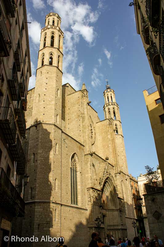 18 Free Things to Do in Barcelona: Memorable Adventures 4 Iglasia St Maria del Mar in Barcelona Spain
