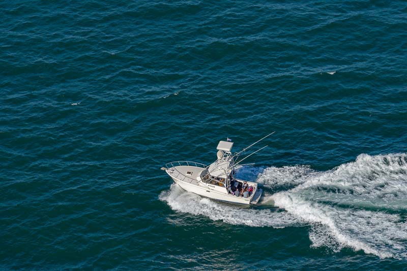 40 foot boat going out for fishing