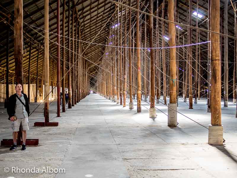 Jeff inside the Stick Shed in Murtoa