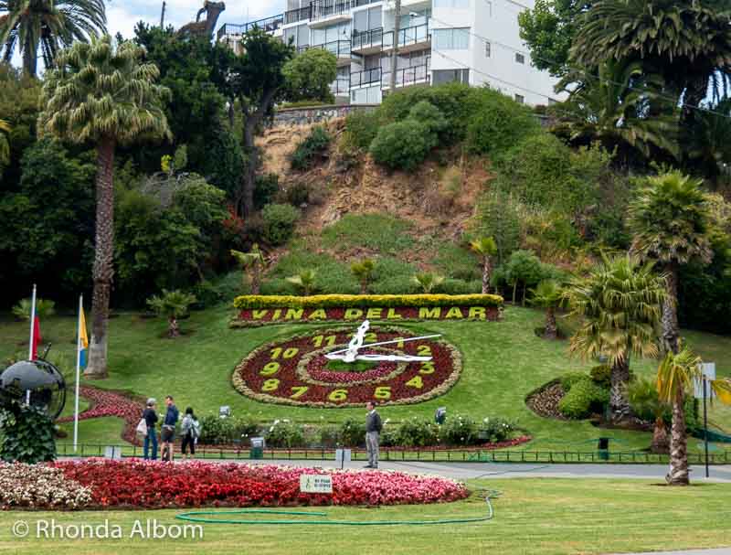 Flower Clock in Vina del Mar Chile