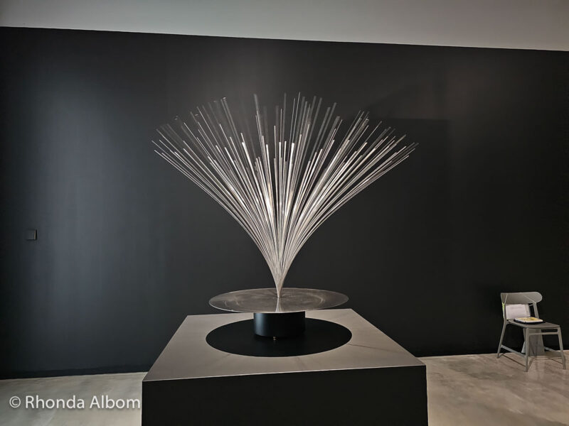 Kinetic sculpture we saw at the Len Lye Centre