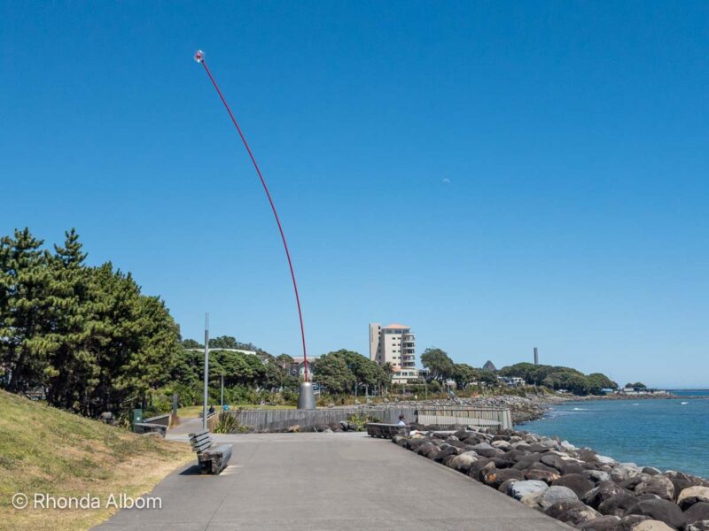 Coastal walkway the best thing to do in New Plymouth with the wind wand