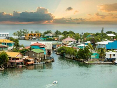 Oak Ridge area of Roatan Island, Honduras at sunrise, one of the best activites in Honduras