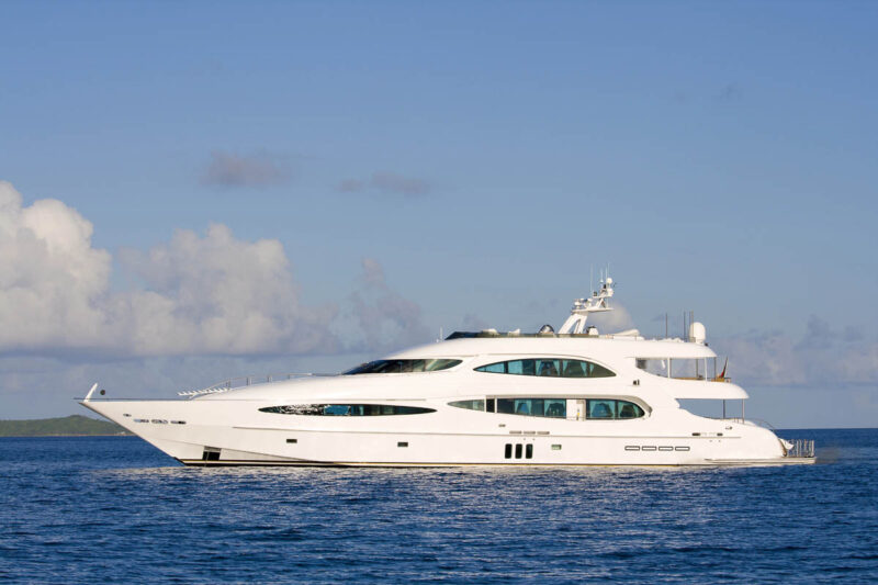 A luxury yacht