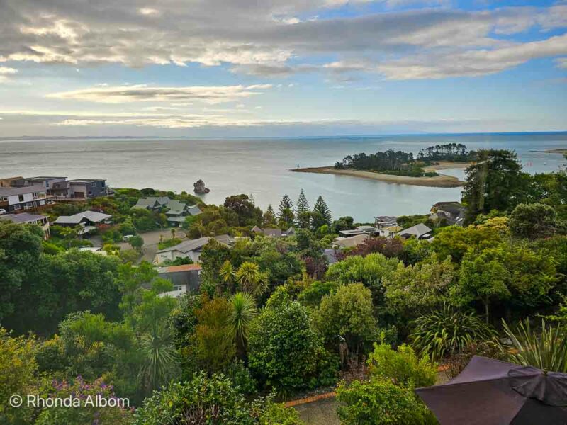 View from The Wheelhouse Inn, our accommodation in Nelson