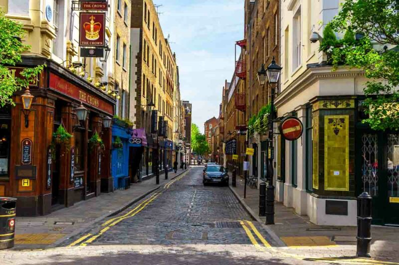The streets of Soho London