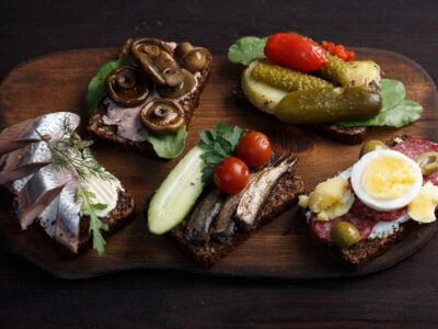 Scandinavian cuisine includes specialties like smorrebrod