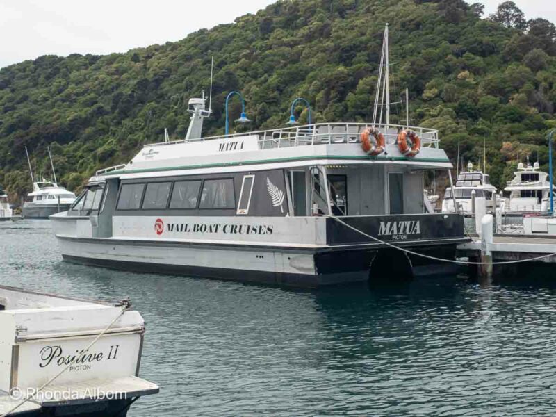 The mail boat cruise is a highlight of the things to do in Picton for many people. 