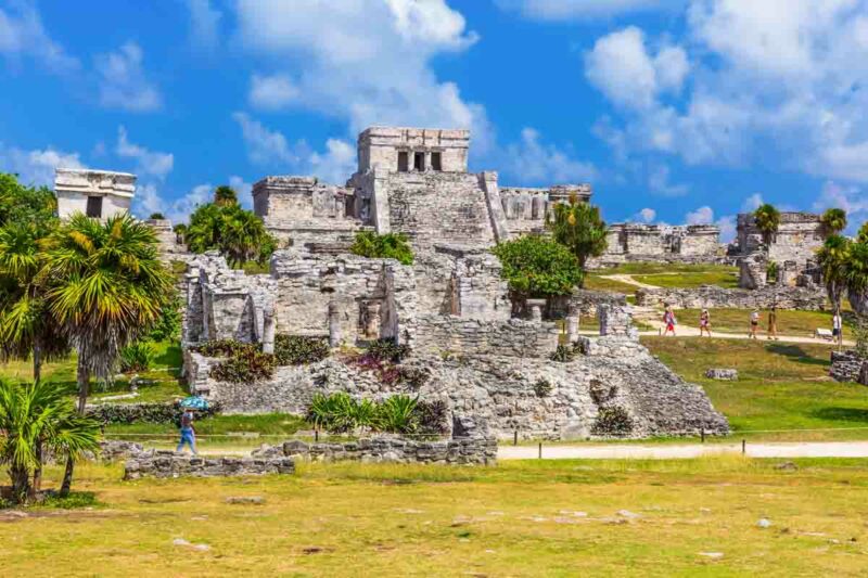 Ancient Mayan ruins, in Tulum, Mexico is agreat place for a fitness retreat.