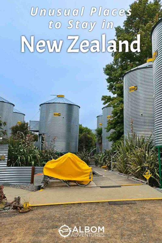 SiloStay on the Banks Peninsula is one of the unusual places to stay in New Zealand. Check out others as we travel around the country seeking them out. 