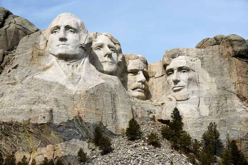 Mount Rushmore National Monument, South Dakota is one of the famous landmarks of the USA
