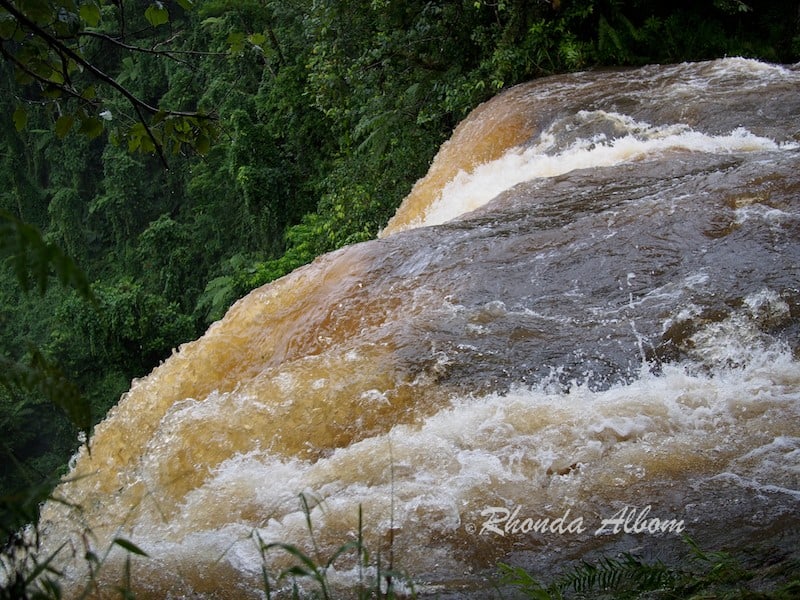 From above Fuipisia Falls in Samoa