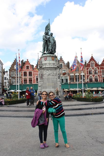 Grote Market in Burges Belguim Grote Market in Burges Belguim