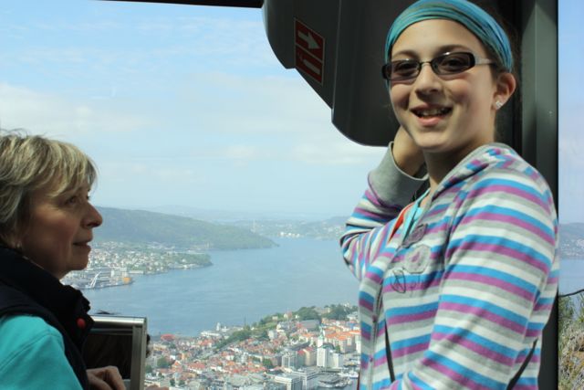 Bergen Norway from cable car Bergen Norway from cable car