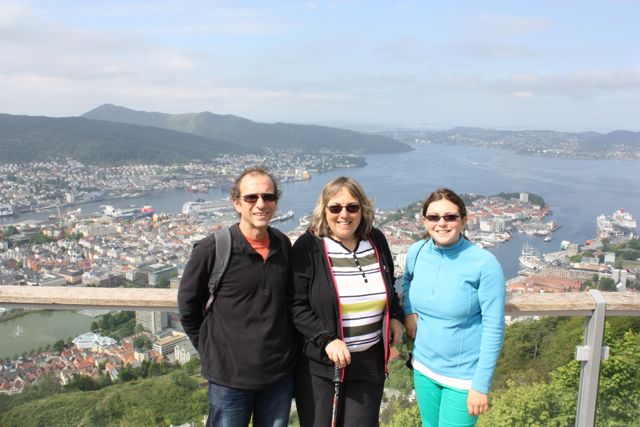 Bergen from top of Cable Car Bergen from top of Cable Car